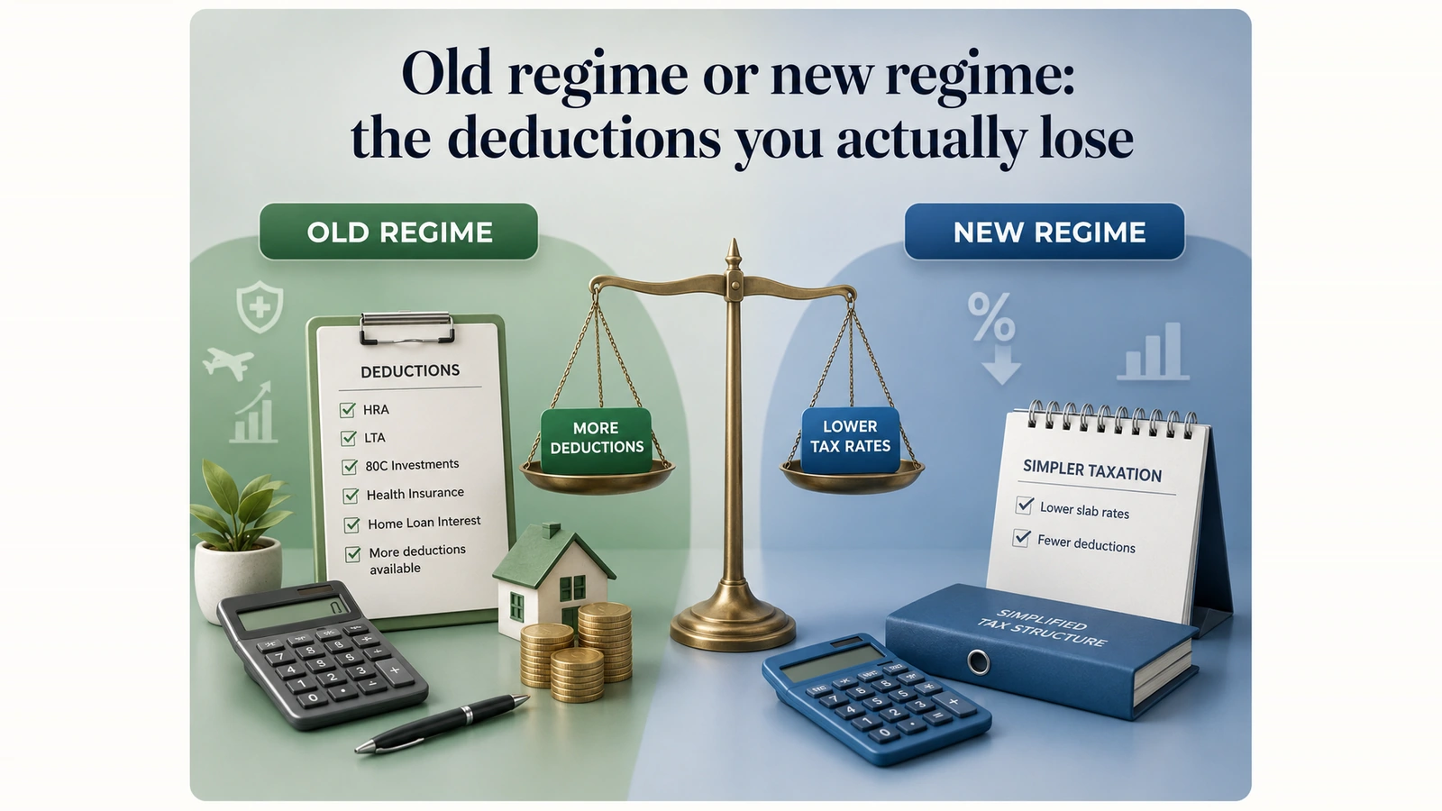 Old regime or new regime: the deductions you actually lose